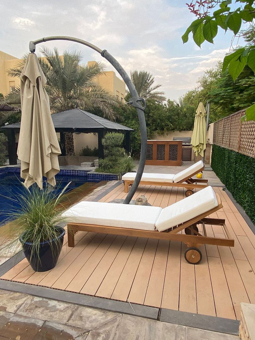 Thumbnail: Dallas Teak Sun Lounger in Dubai