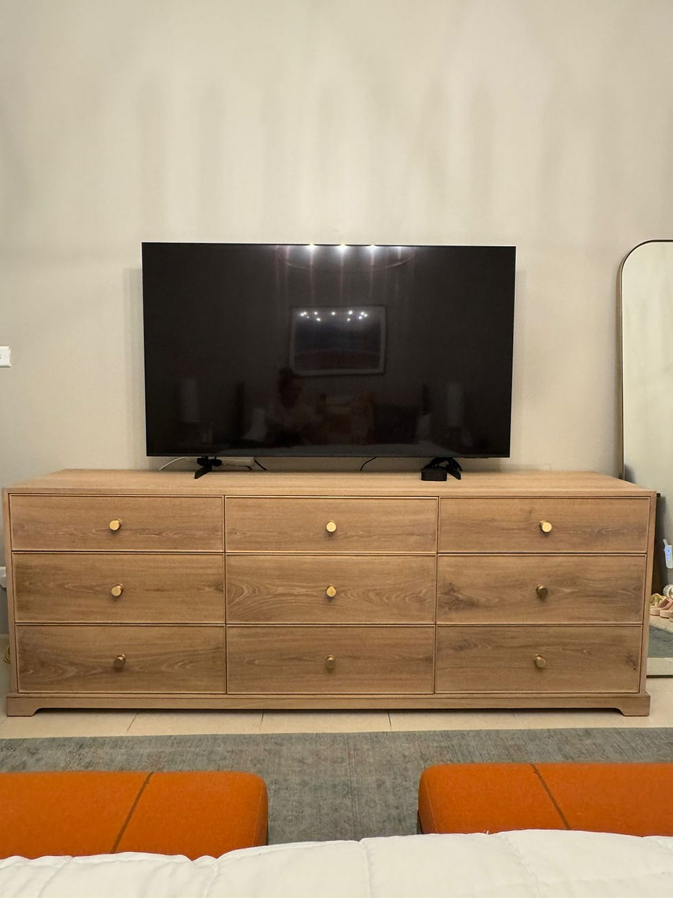 Thumbnail: Linden Oak Chest of Drawers in Dubai solid oak wide drawer unit
