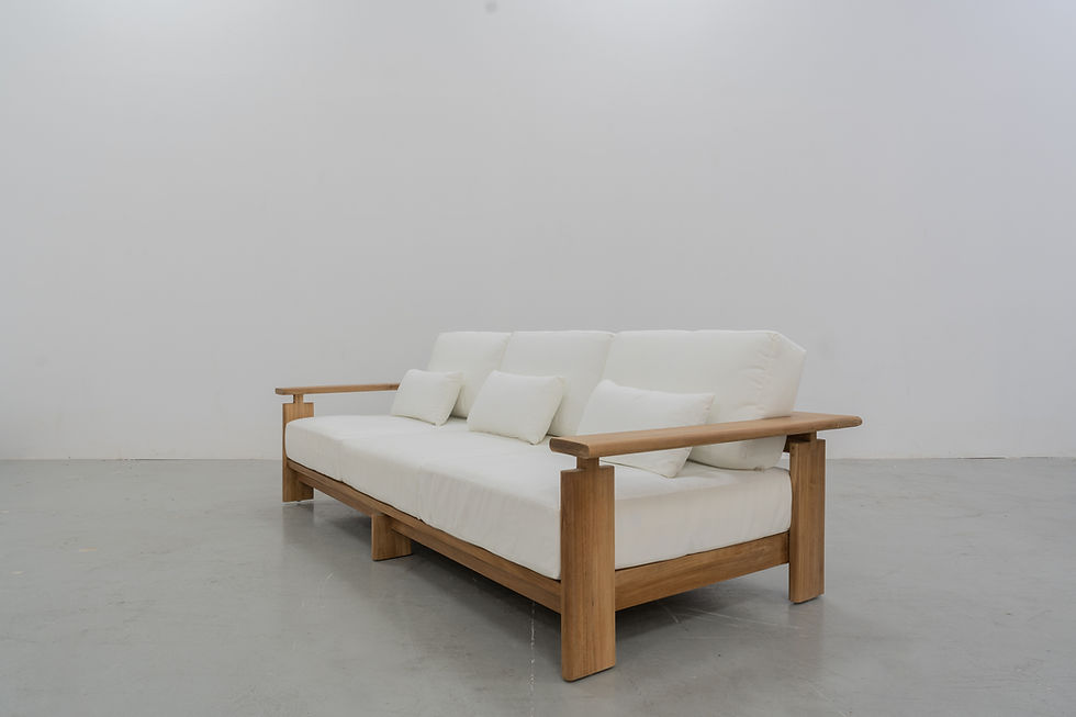 Thumbnail: Mykonos Outdoor Teak 3 seater sofa in Dubai