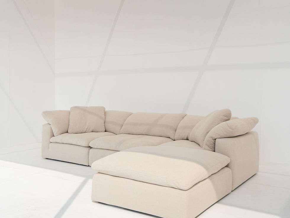 Cloud feather & Linen sofa in dubai