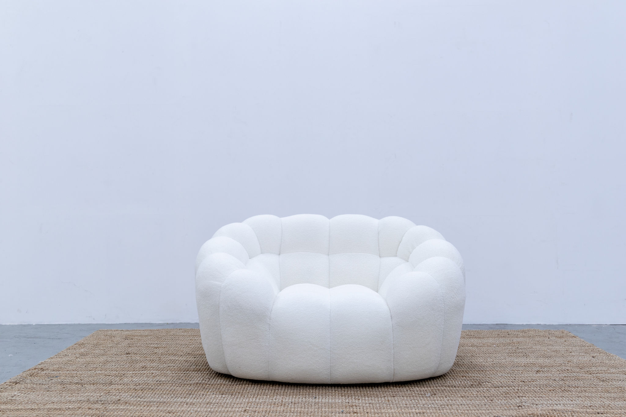 Boucle Fabric Bubble Chair in Dubai