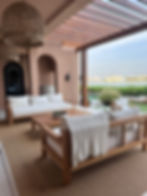 Contemporary Teak 3 Seater Sofa