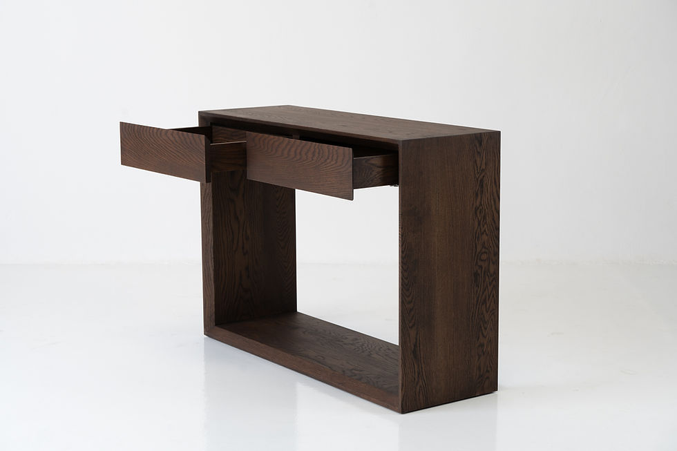 Oak Console Table with Drawers in Dubai