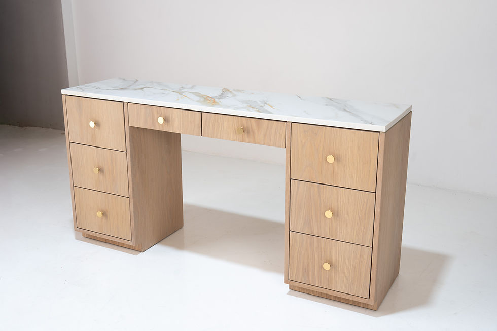 Thumbnail: Bromley Oak Marble Top Dressing Table in Dubai