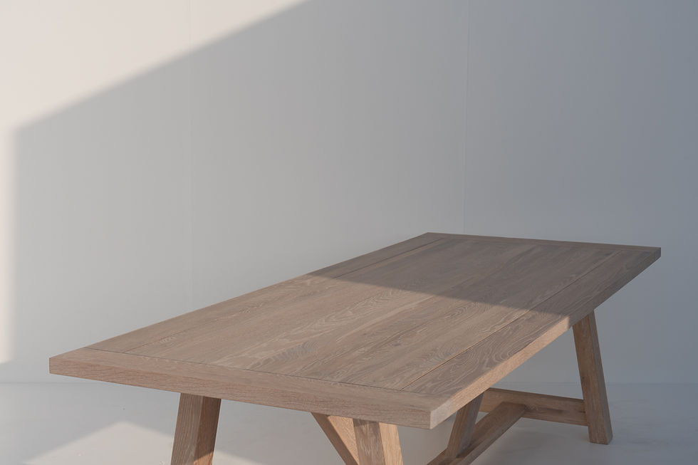 Thumbnail: Heritage White-washed Oak Dining Table in Dubai