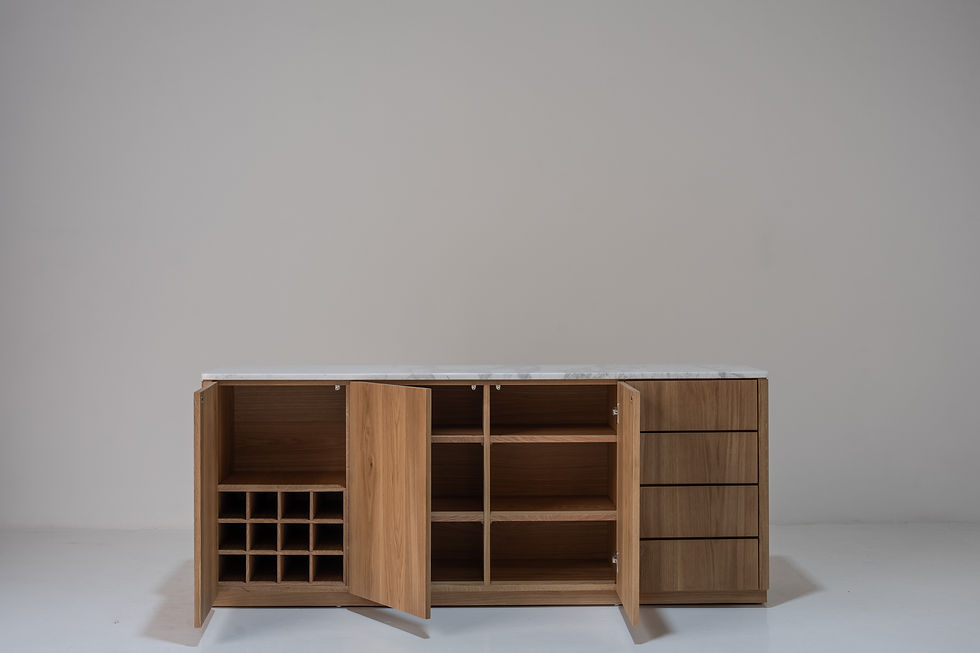 Thumbnail: Alder Oak Wine Cabinet