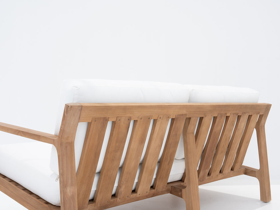 Thumbnail: Crete Teak 2 Seater Outdoor Sofa