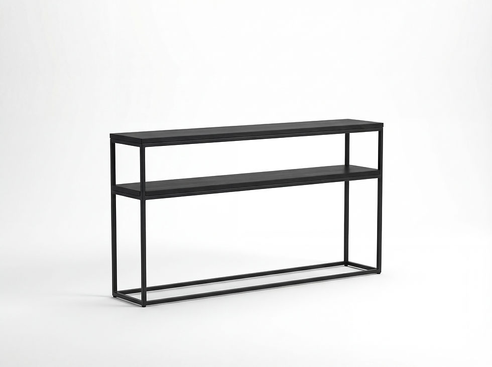 Thumbnail: Modern industrial black console table for entryway Dubai