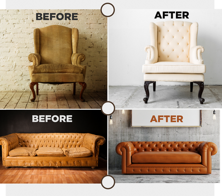 Want to recover your old sofa in a new Fabric or Leather?