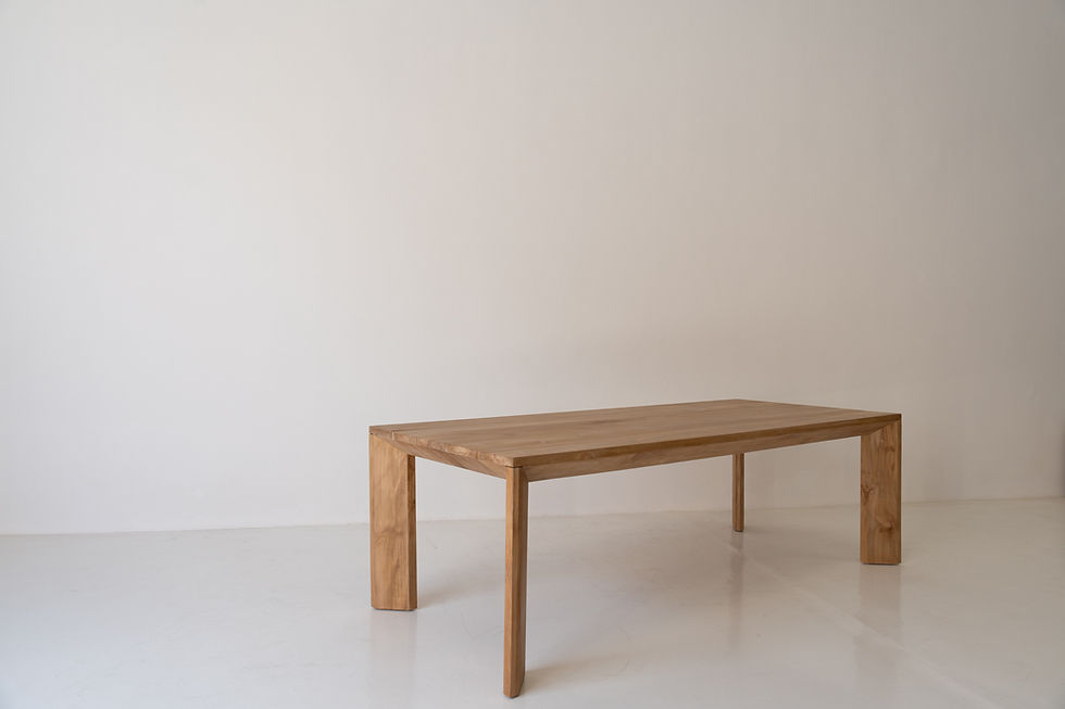 Thumbnail: Verona Teak Outdoor Dining Table in Dubai Front View