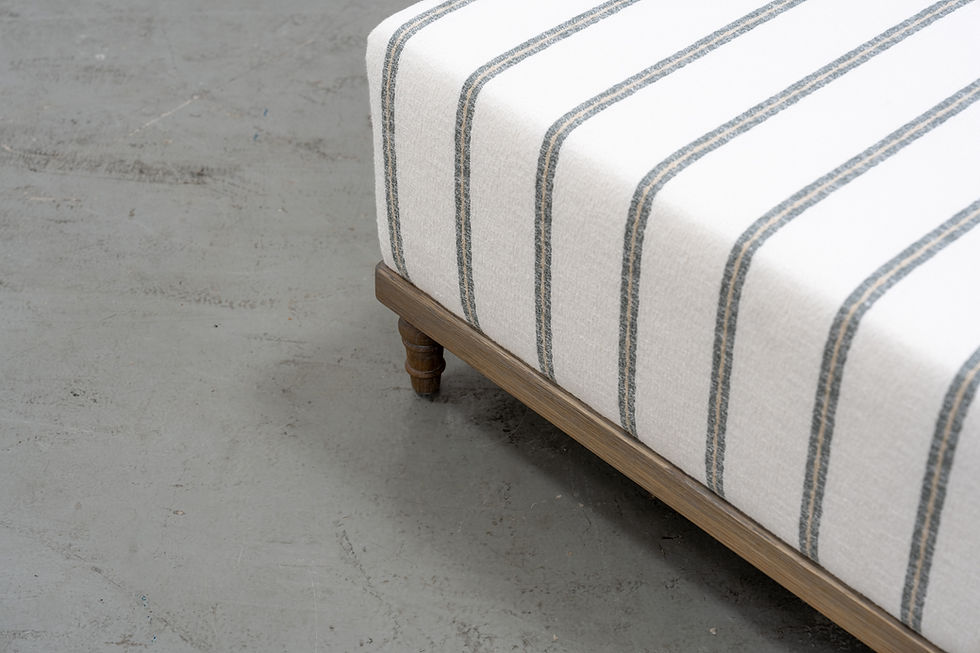 Thumbnail: Oak Base Upholstered Bench in Dubai