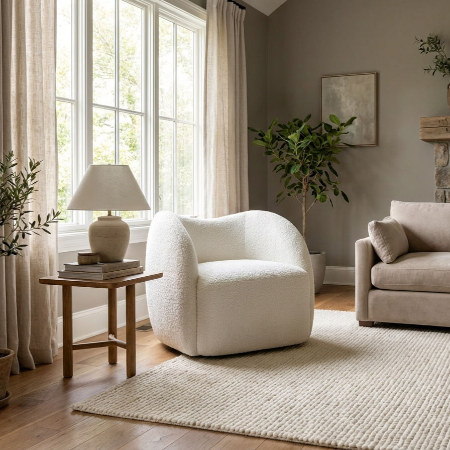 Jenn Boucle Accent Chair in Dubai