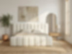 Boucle Fabric Storage Bed in Dubai