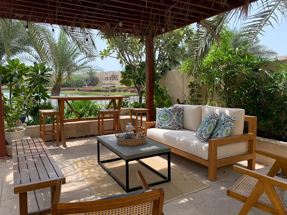 Thumbnail: Contemporary Teak 2 Seater Outdoor Sofa in Dubai