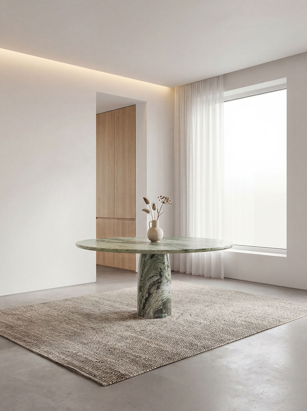 Thumbnail: Verdant Marble Dining Table in Dubai