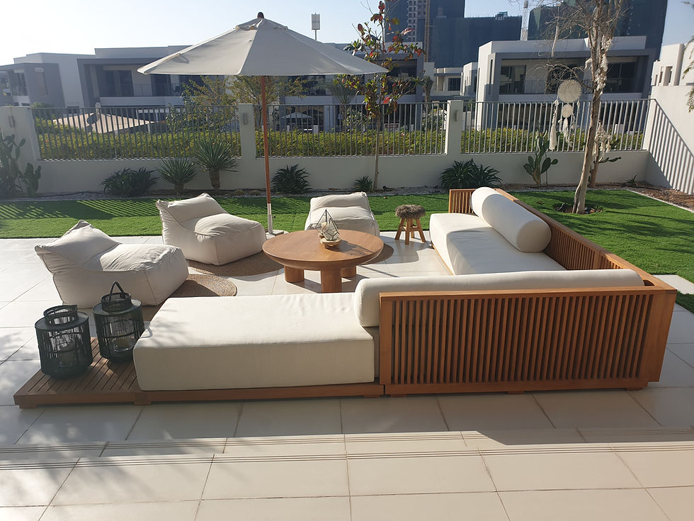 L Shaped Outdoor Teak Sofa Dubai