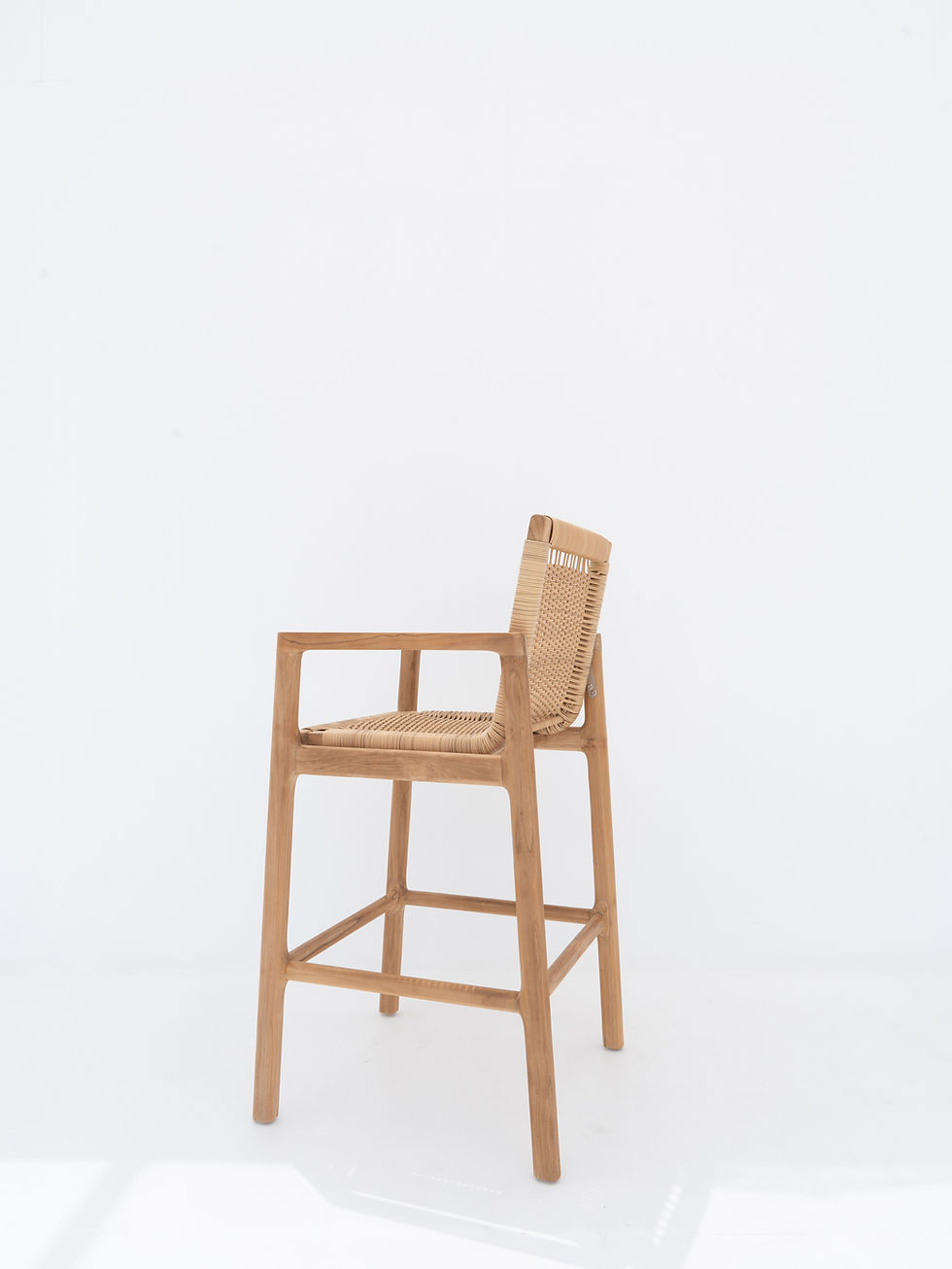 Thumbnail: Messina Teak & Rattan Bar Chair