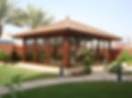 Shingle Roof Gazebo With Glass panels