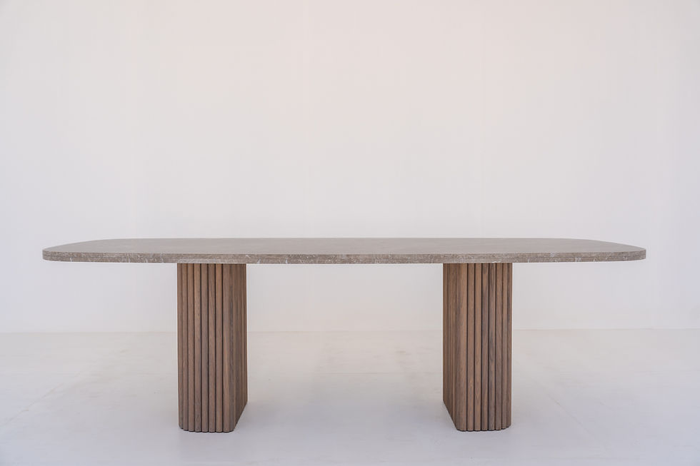 Thumbnail: Emperador Marble Dining Table in Dubai