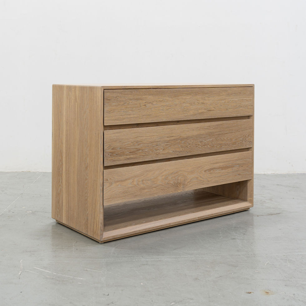 Scandinavian design Oak wood chest of drawers in dubai