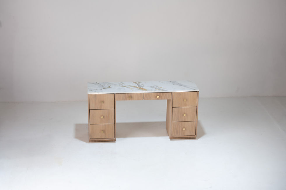 Thumbnail: Bromley Oak Marble Top Dressing Table in Dubai