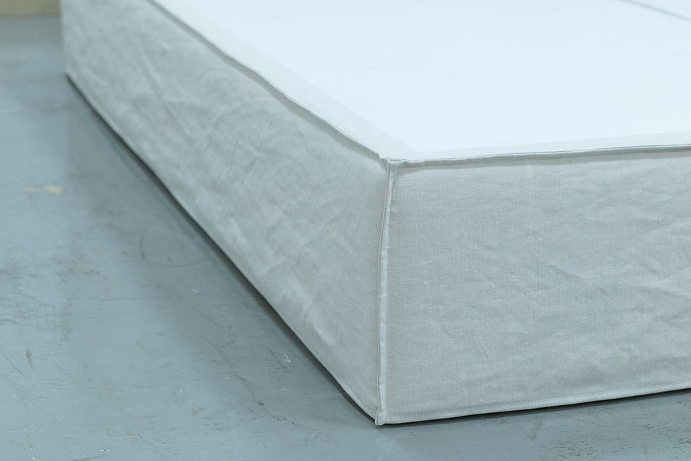 Thumbnail: The Minimalist Slipcovered Linen Bed