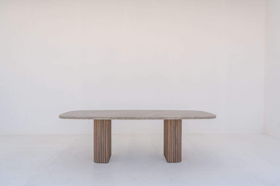 Thumbnail: Emperador Marble Dining Table in Dubai