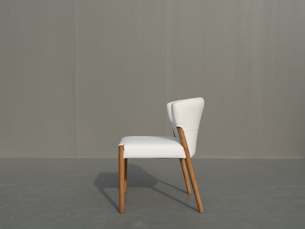 Thumbnail: Lyra Oak & Leather Chair