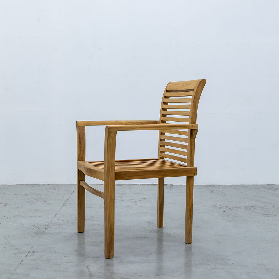 Thumbnail: Outdoor Teak Stacking chair in dubai