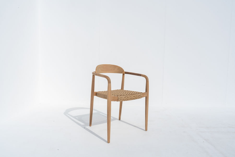 Thumbnail: Noa Teak Woven Dining Chair in Dubai