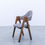 Thumbnail: walnut dining chair with leather upholstery in dubai