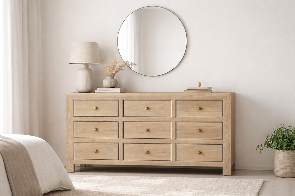 Marlow Oak Chest of Drawers in Dubai
