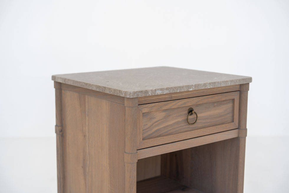 Thumbnail: Elara Marble and Oak Nightstand in Dubai