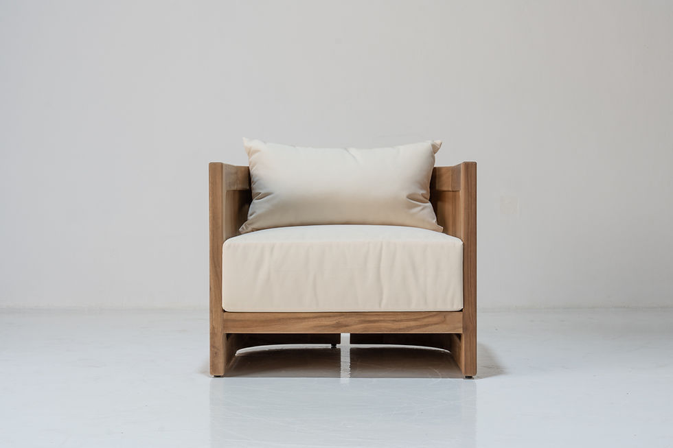 Thumbnail: Algarve Teak Single Seater Sofa in Dubai