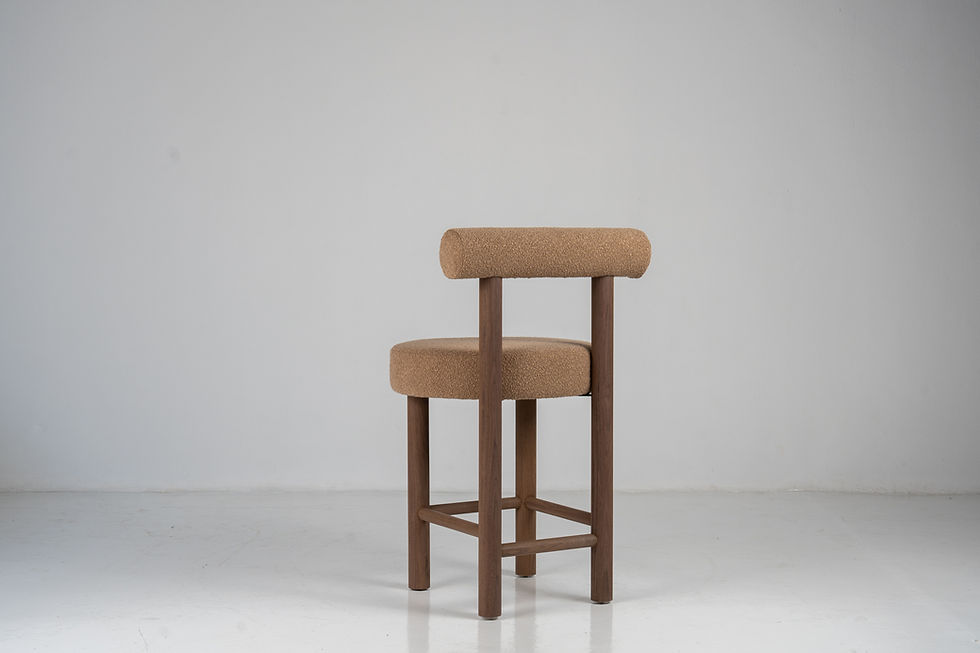 Thumbnail: Aurelian Walnut Bouclé Bar Chair in Dubai