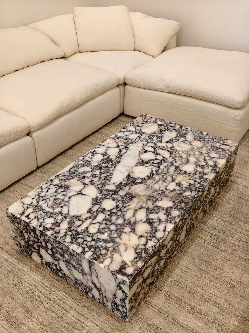 Thumbnail: Calacatta Viola Marble Coffee Table
