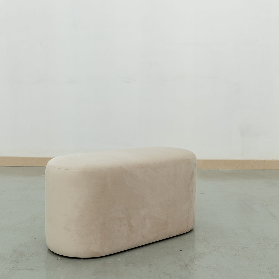 Thumbnail: Velvet fabric Upholstered Bench in Dubai