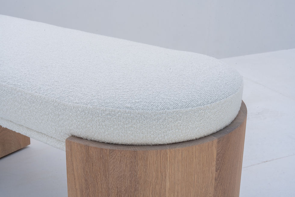 Thumbnail: Callow Oak Bouclé Bench in Dubai