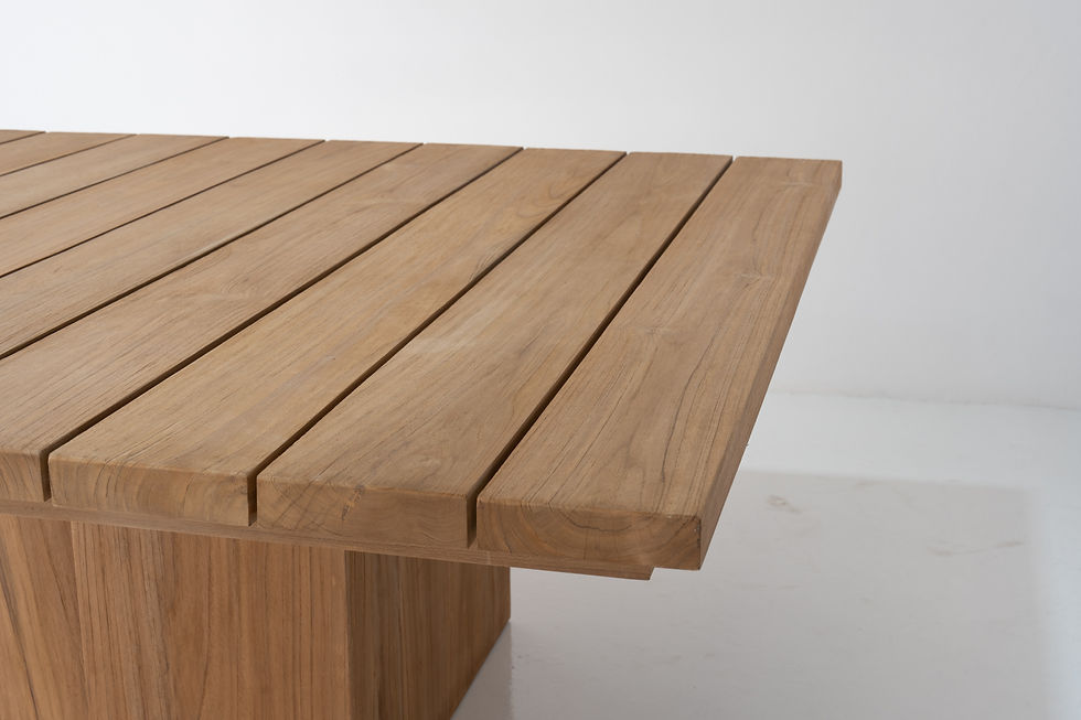 Cala Teak Pedestal Dining Table