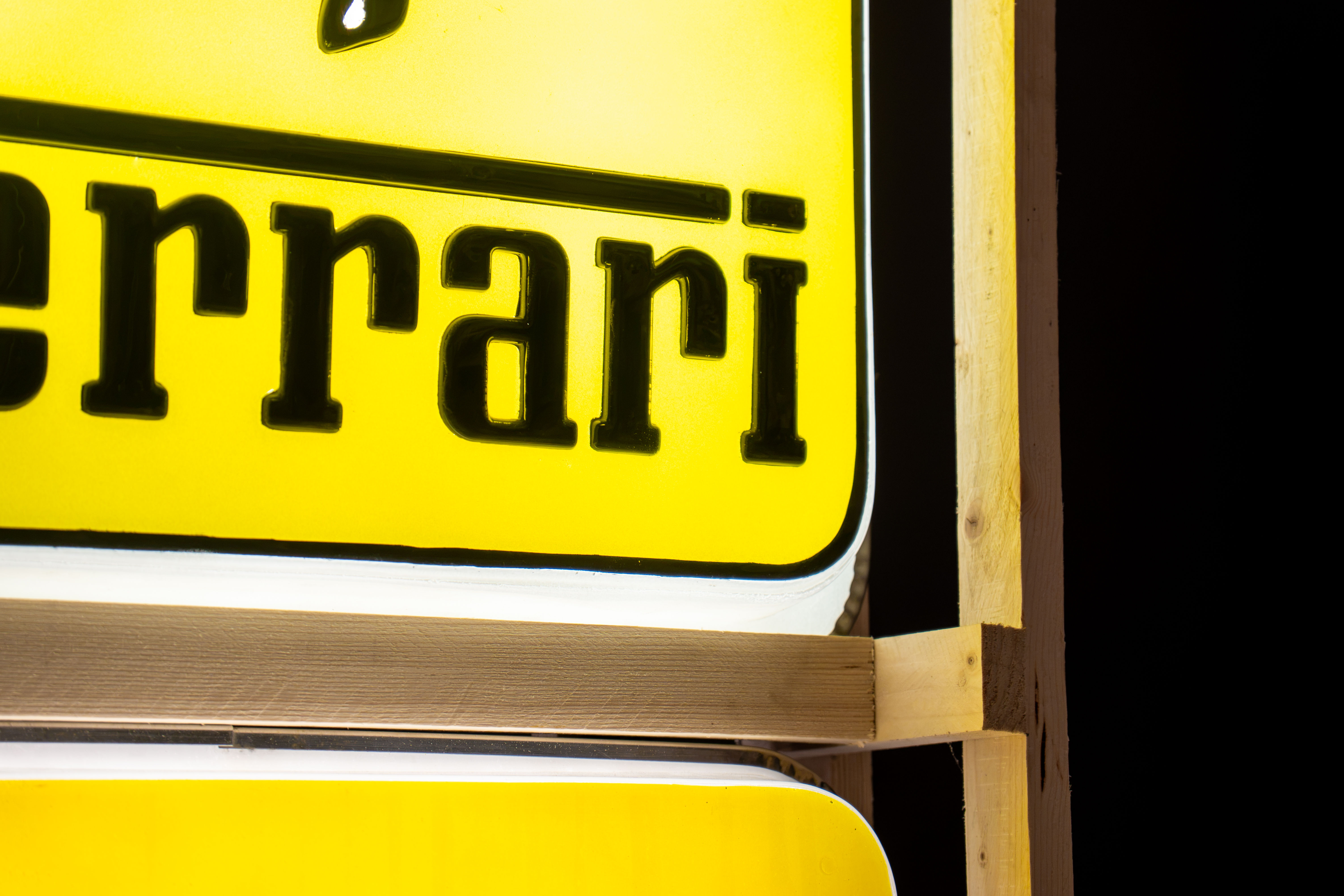 Ferrari service thermoformed sign