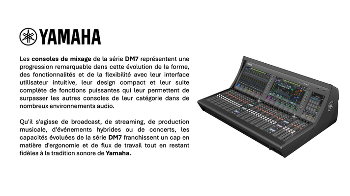 fiche produits Yamaha