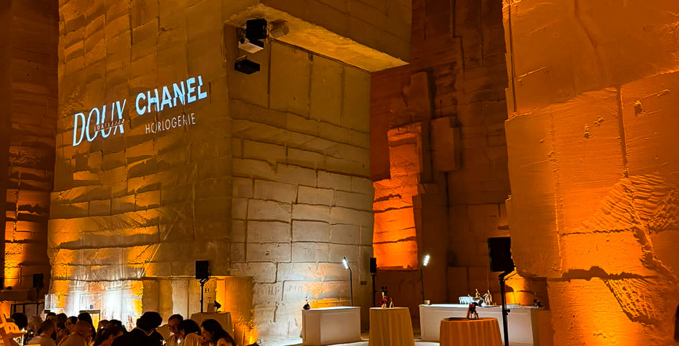Installation technique son, vidéo et lumière par iDzia aux Carrières des Lumières - Baux-de-Provence