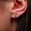 Miniature : Boucles d'oreilles en Or blanc 750 - Diamants - ED514640