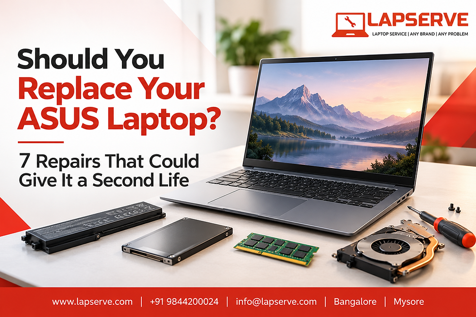 A Blog Banner On Should You Replace Your ASUS Laptop? 7 Repairs That Could Give It a Second Life