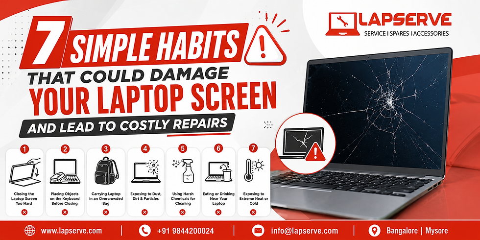 7 Simple Habits That Could Damage Your Laptop Screen and Lead to Costly Repairs