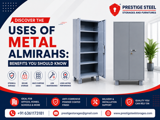 A Blog Banner On Discover the Uses of Metal Almirahs: Benefits You Should Know