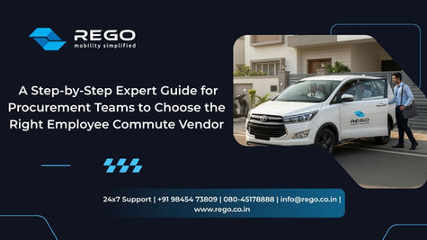 A Blog Banner On A Step-by-Step Expert Guide for Procurement Teams to Choose the Right Employee Commute Vendor