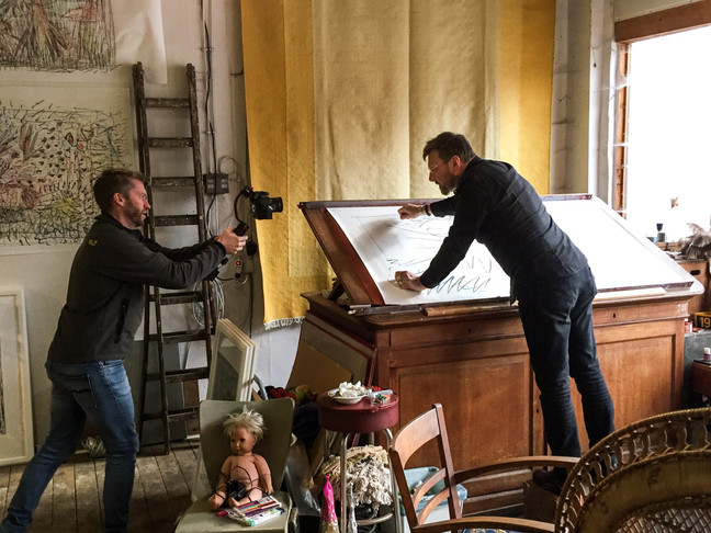 A chance to catch a glimpse of the private home and studio of Belgian artist Paul J.J. Michiels.