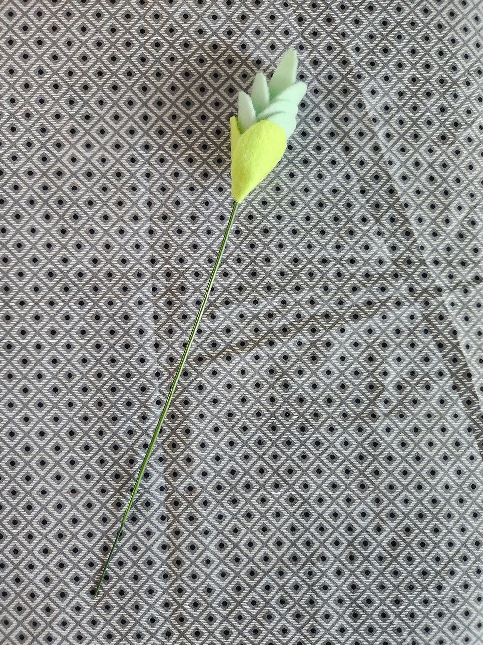 Felt lupin flower