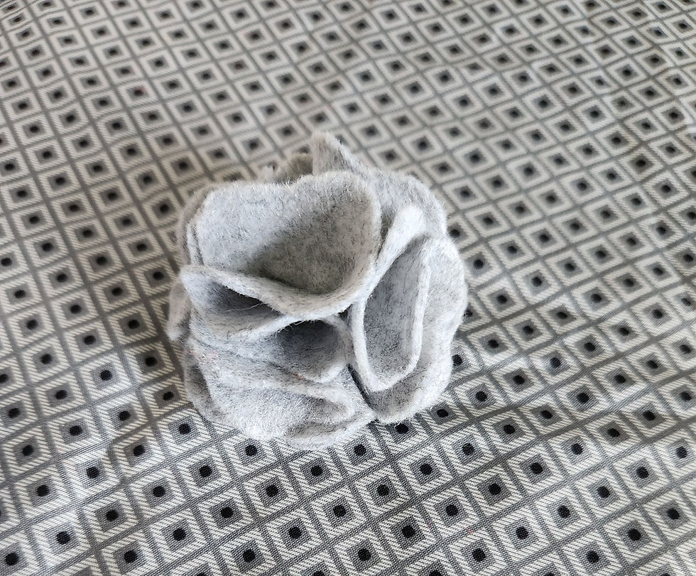 Folded Felt Flowers